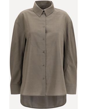 Jacquemus Citta Virgin Wool Shirt - Grey