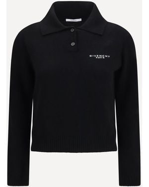 Givenchy Wool And Cashmere Polo Sweater - Blue