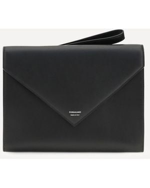 Ferragamo Florence Document Holder - Black