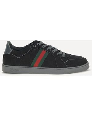 Gucci Stretch Gg Fabric Trainers - Black