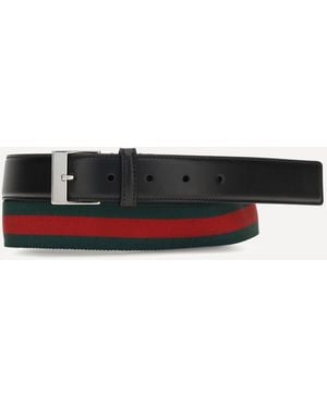 Gucci Square Buckle Belt - White