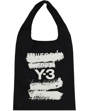 Y-3 Maxi Print Shoulder Bag - Black