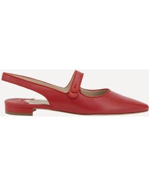 Manolo Blahnik Campariflatsli Ballerinas - Pink
