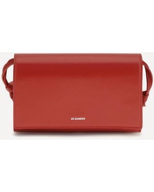 Jil Sander Tangle Crossbody Wallet - Red