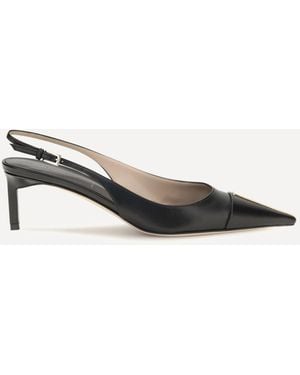 Tom Ford Leather Slingback Court Shoes - Natural