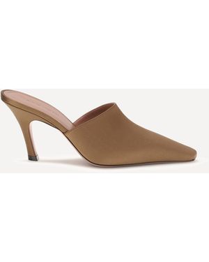 AMINA MUADDI Jamie Mules Sandals - Natural