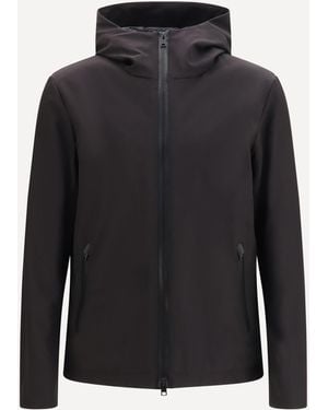 Woolrich Pacific Soft Shell Hooded Jacket - Black