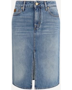 Jacob Cohen Denim Midi Skirt - Blue