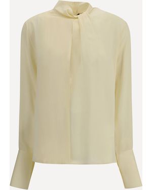 Tom Ford Silk Georgette Blouse - Natural