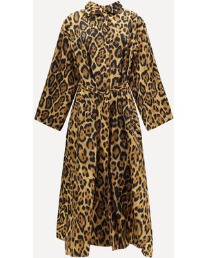 Alaïa Pleated Taffeta Coat - Natural