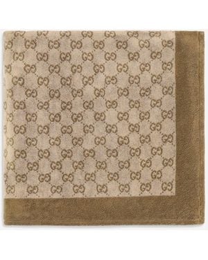 Gucci Gg Cotton Terry Towel - Natural
