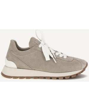 Brunello Cucinelli Sneakers With Iconic Embellishments - White
