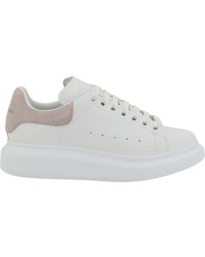 Alexander McQueen Leather Oversize Trainers - White