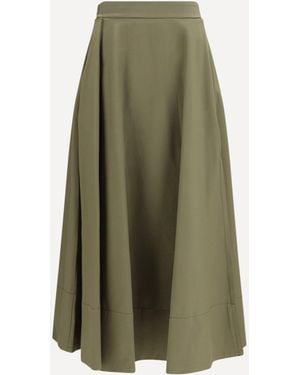 Cruna Long Full Skirt - Green