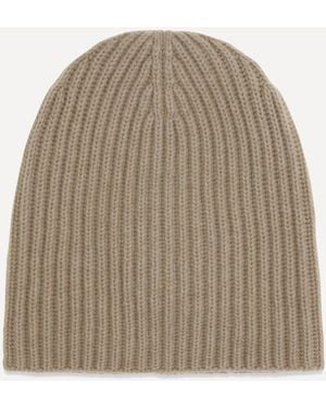 Loro Piana Cashmere Beanie Hat - Natural
