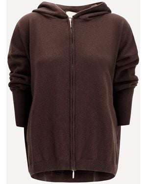 Verybusy Cashmere Hooded Sweatshirt - Brown