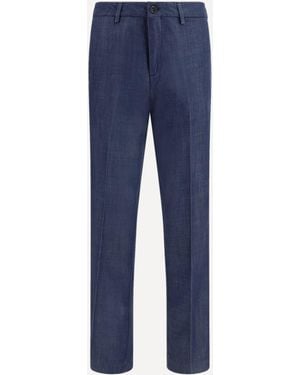 Cruna Tailored-Cut Trousers - Blue