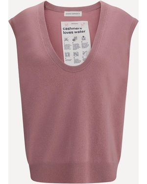 Extreme Cashmere Gilet Lord - Rosa