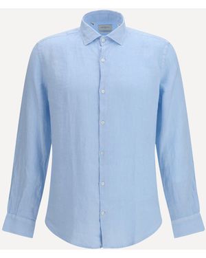 Brooksfield Linen Shirt - Blue