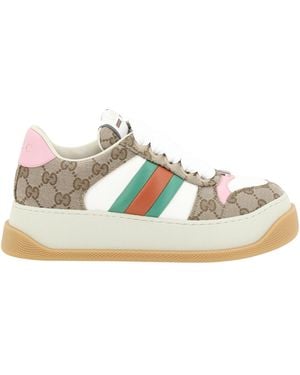 Gucci Gg Canvas Trainers - White