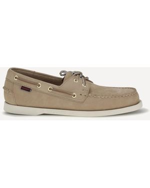 Sebago Portland Nubuck Docksides Loafers - Natural
