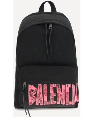 Balenciaga Zaino Explorer Con Logo - Nero
