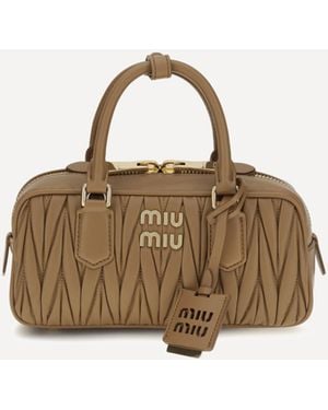 Miu Miu Arcadie Shoulder Bag - Natural