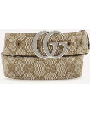 Gucci Gg Marmont Belt - Natural
