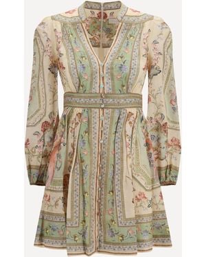 Zimmermann Roselight Mini Dress - Natural