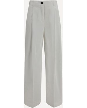 TOTEME Tailored Cotton Trousers - Grey