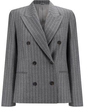 Brunello Cucinelli Giacca Blazer - Grigio