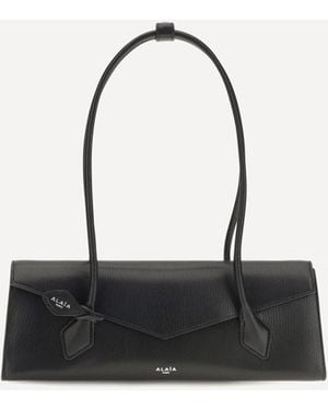 Alaïa Medium Le Teckel Flap Shoulder Bag - Black