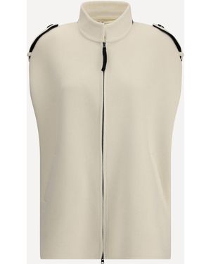 Aftercoat Mantella Con Zip - Bianco