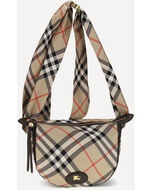 Burberry Ribbon Silk Twill Shoulder Bag - White