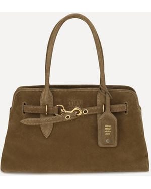 Miu Miu Aventure Shoulder Bag - Natural
