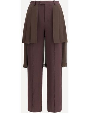 Undercover Organza Pants - Brown