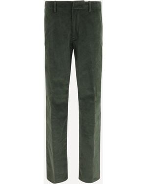 Etro Roma Stretch Cotton Corduroy Pants - Green