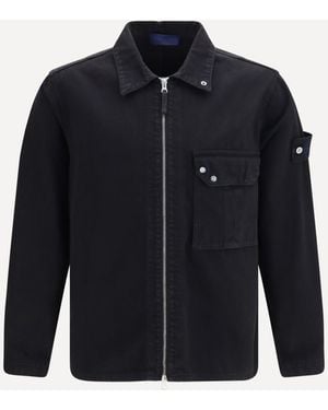 Stone Island Light Bull 1200002 Denim Jacket - Blue
