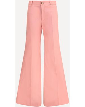 Chloé Pantaloni Flare - Rosa