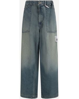 Maison Mihara Yasuhiro Light Denim Wide Trousers - Blue