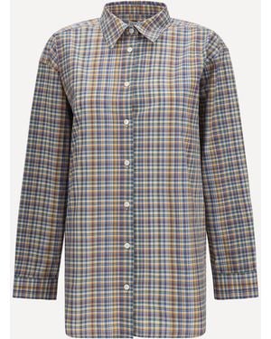 TOTEME Classic Cotton Shirt - Gray
