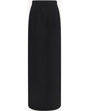Margiela Long Skirt With Back Slit - Black