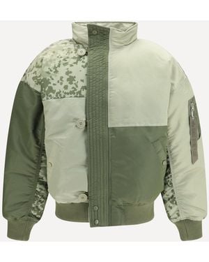 Alpha Industries N-2B Colorblock Mod Bomber Jacket - Green