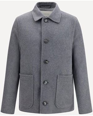 Ami Paris Wool And Cashmere Boule Jacket - Gray