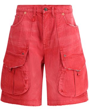 R13 Bermuda Shorts - Red