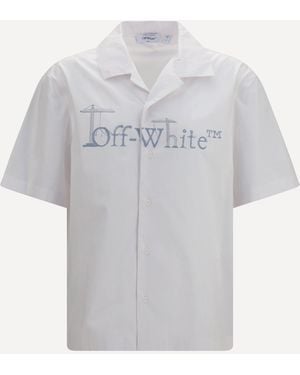 Off-White c/o Virgil Abloh City Nature Bowling Shirt - Grey
