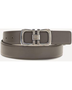 Ferragamo Reversible Leather Belt - Gray
