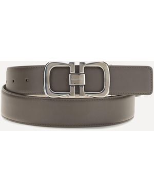 Ferragamo Reversible Leather Belt - Gray