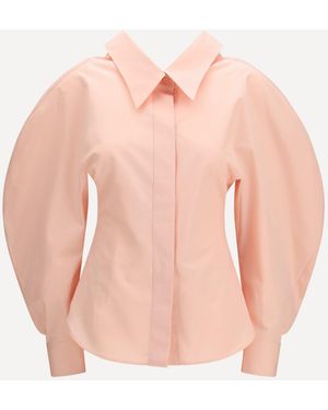 Givenchy Cut-Out Cotton Poplin Shirt - Pink