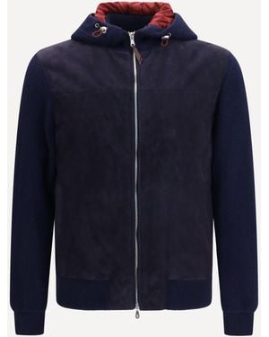Brunello Cucinelli Giacca A Pannelli - Blu